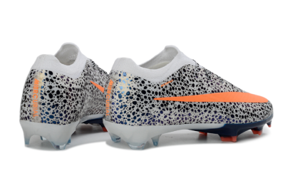 Nike Air Zoom Mercurial Vapor 16 Elite FG Football Boots - White/Electric Orange/Sapphire Blue