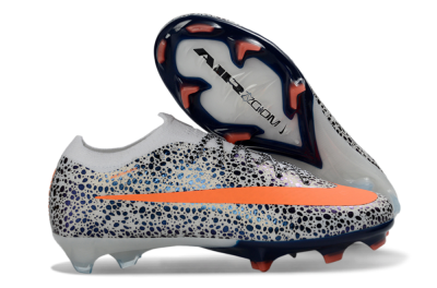 Nike Air Zoom Mercurial Vapor 16 Elite FG Football Boots - White/Electric Orange/Sapphire Blue