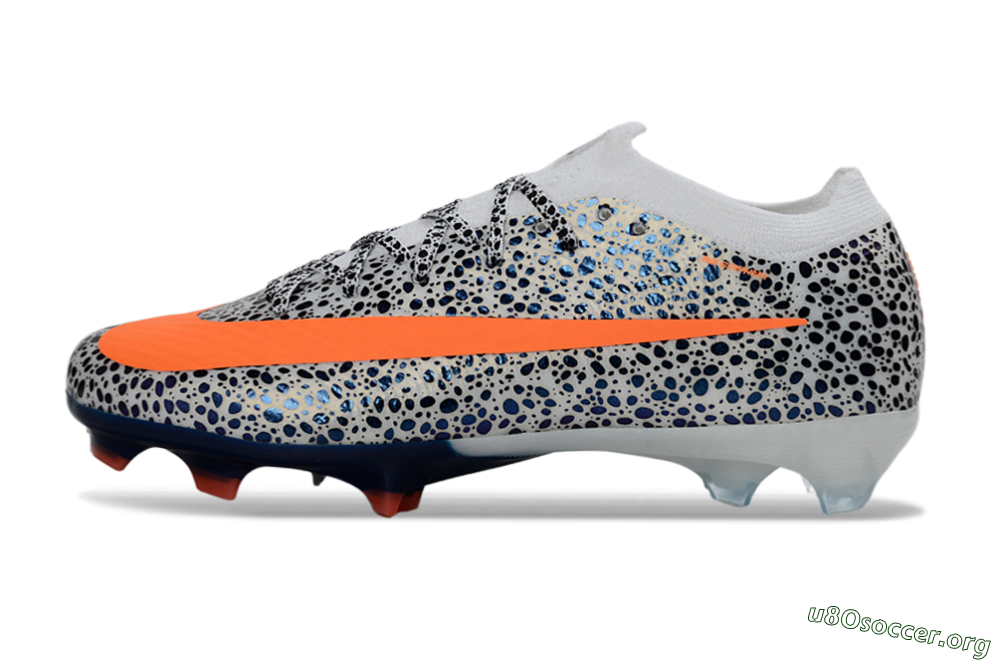 Nike Air Zoom Mercurial Vapor 16 Elite FG Football Boots - White/Electric Orange/Sapphire Blue 3