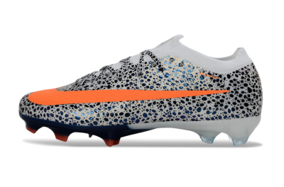 Nike Air Zoom Mercurial Vapor 16 Elite FG Football Boots - White/Electric Orange/Sapphire Blue