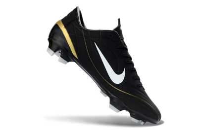 Nike Mercurial Vapor R9 FG Football Boots - Black/Gold Accent/White Detail