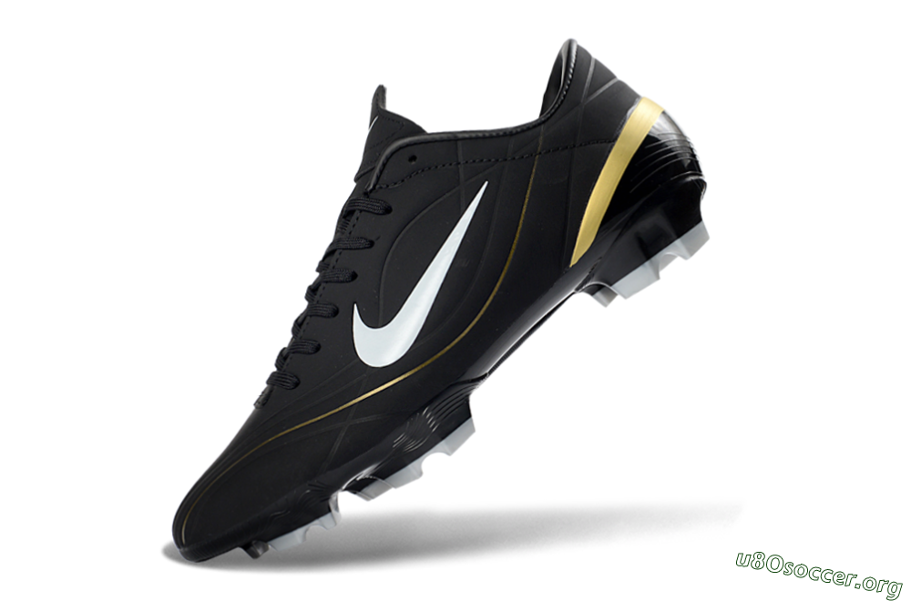 Nike Mercurial Vapor R9 FG Football Boots - Black/Gold Accent/White Detail 5