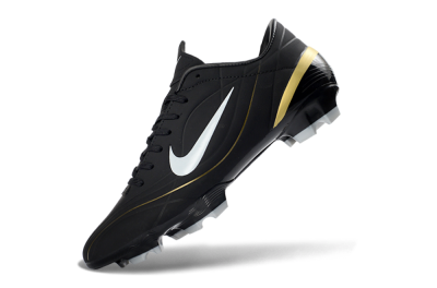 Nike Mercurial Vapor R9 FG Football Boots - Black/Gold Accent/White Detail