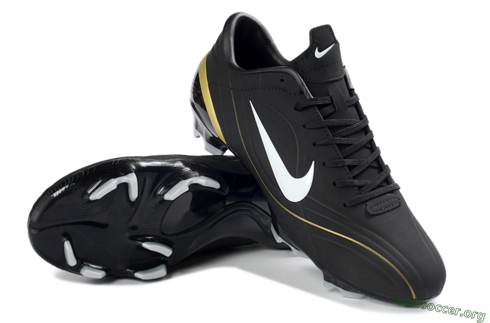 Nike Mercurial Vapor R9 FG Football Boots - Black/Gold Accent/White Detail 0
