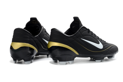 Nike Mercurial Vapor R9 FG Football Boots - Black/Gold Accent/White Detail