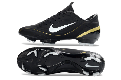 Nike Mercurial Vapor R9 FG Football Boots - Black/Gold Accent/White Detail