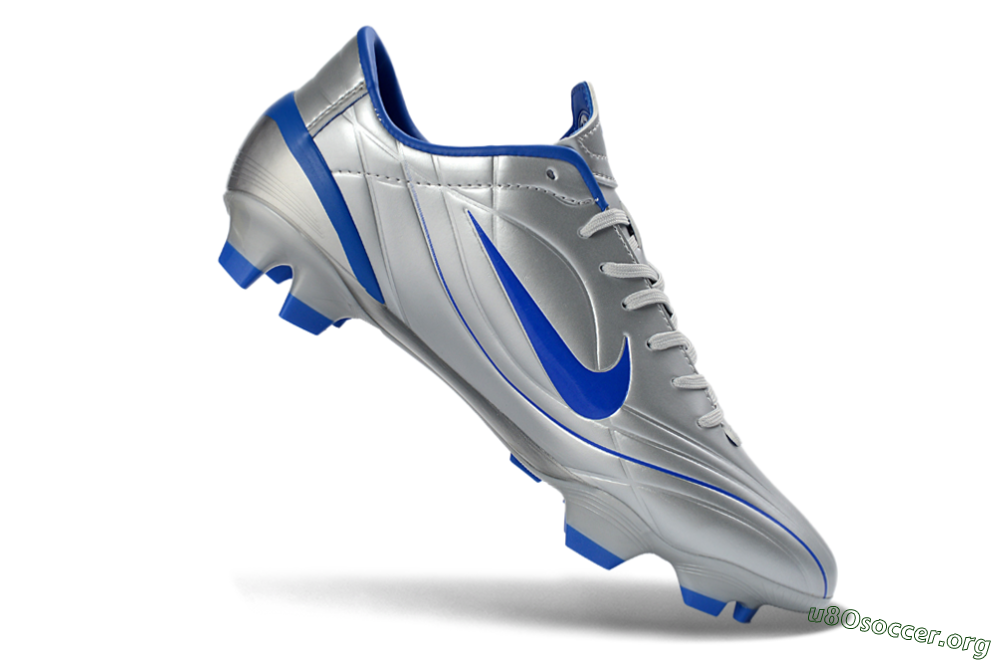 Nike Mercurial Vapor R9 FG Football Boots - Silver/Bright Blue/Steel Blue 4