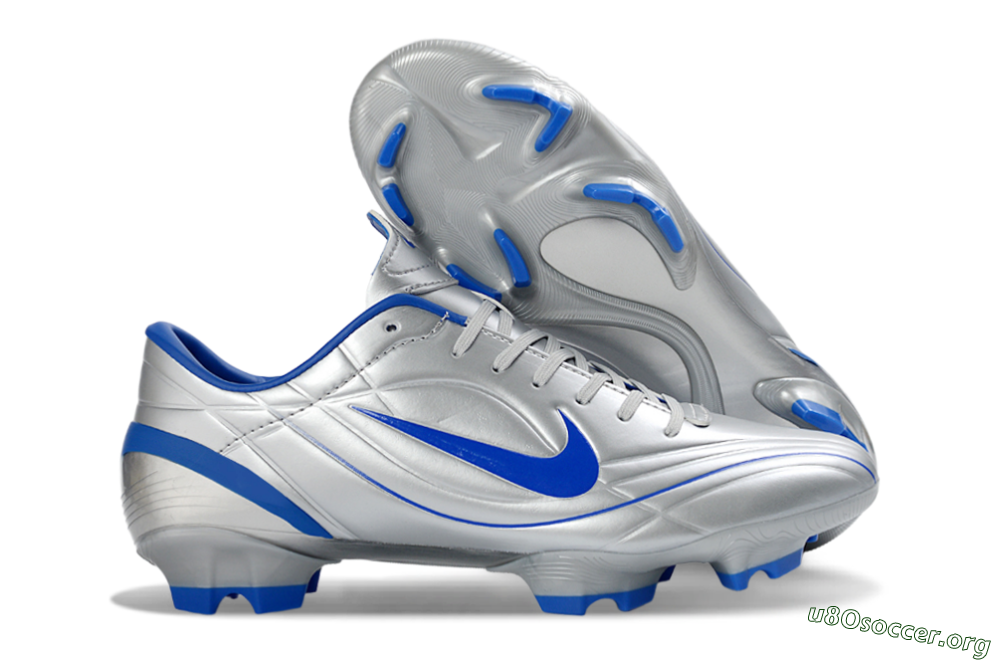 Nike Mercurial Vapor R9 FG Football Boots - Silver/Bright Blue/Steel Blue 2
