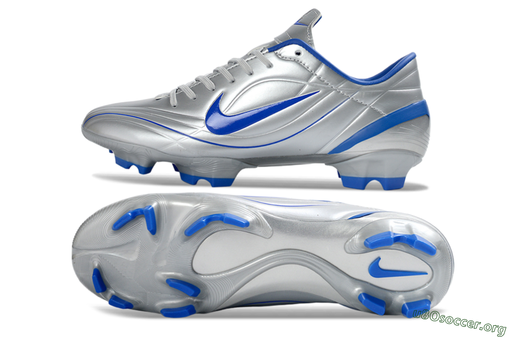 Nike Mercurial Vapor R9 FG Football Boots - Silver/Bright Blue/Steel Blue 1