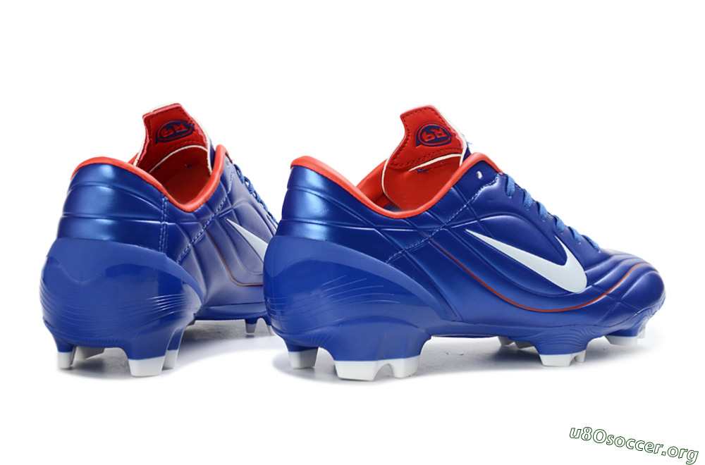Nike Mercurial Vapor R9 FG Football Boots - Blue/Crimson Red/White 6