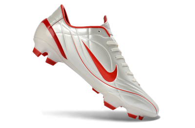 Nike Mercurial Vapor R9 FG Football Boots - White/Fiery Red/Sleek Silver