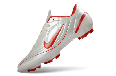 Nike Mercurial Vapor R9 FG Football Boots - White/Fiery Red/Sleek Silver