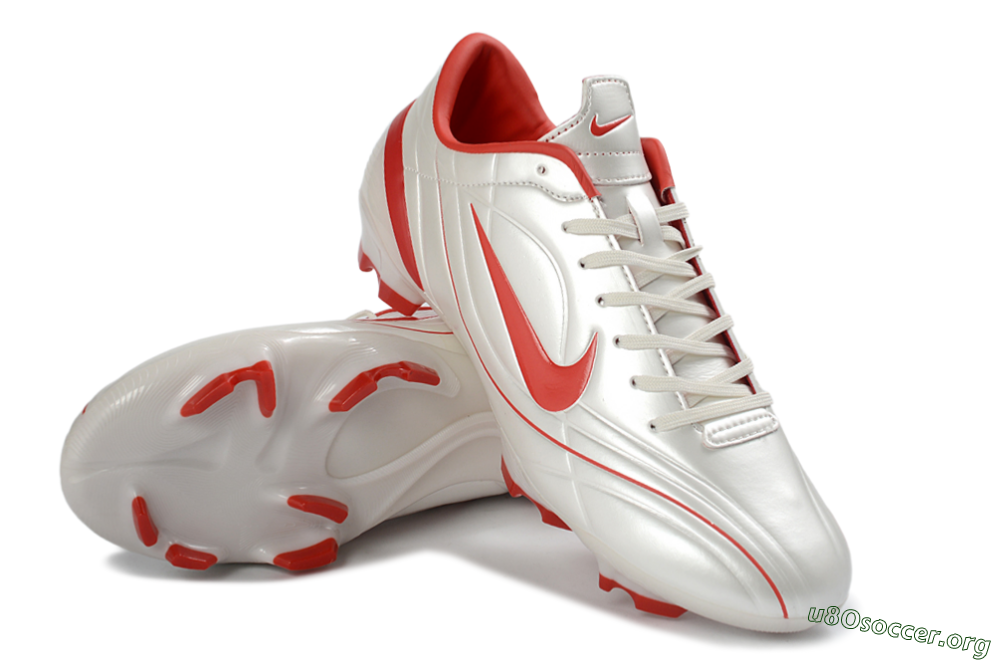 Nike Mercurial Vapor R9 FG Football Boots - White/Fiery Red/Sleek Silver 0