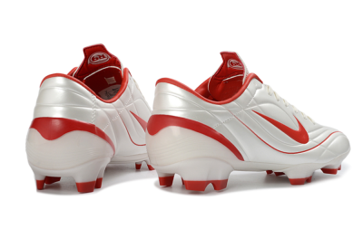 Nike Mercurial Vapor R9 FG Football Boots - White/Fiery Red/Sleek Silver