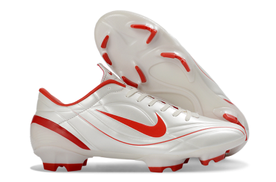 Nike Mercurial Vapor R9 FG Football Boots - White/Fiery Red/Sleek Silver