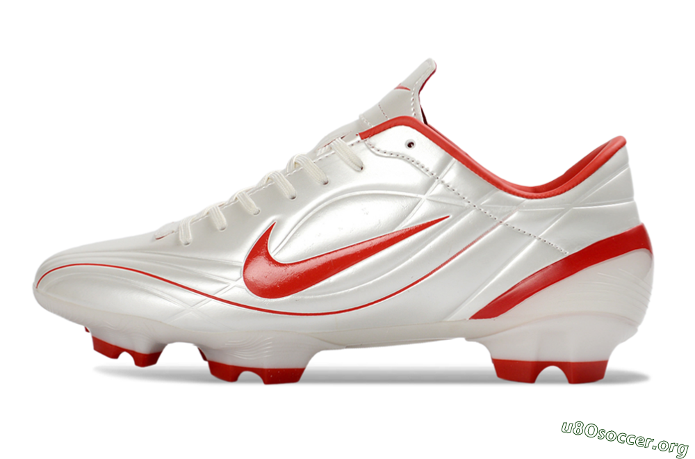 Nike Mercurial Vapor R9 FG Football Boots - White/Fiery Red/Sleek Silver 3