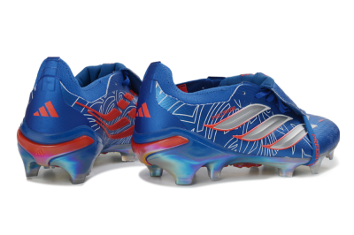 Adidas Predator 26 Elite Fold-Over Tongue FG Football Boots - Blue/Electric Blue/Fiery Red