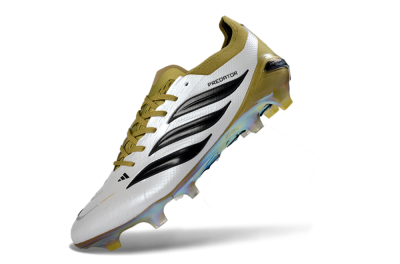 Adidas Predator 26 Elite FG Football Boots - White/Gold/Black