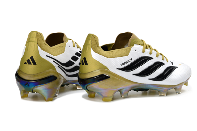 Adidas Predator 26 Elite FG Football Boots - White/Gold/Black