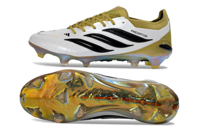 Adidas Predator 26 Elite FG Football Boots - White/Gold/Black