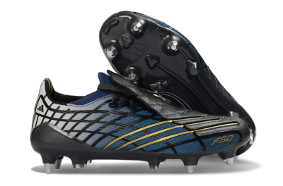 Adidas F50 Spider Elite SG Football Boots - Blue/Night Sky/Golden Accent