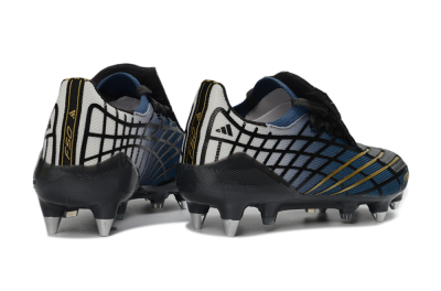 Adidas F50 Spider Elite SG Football Boots - Blue/Night Sky/Golden Accent