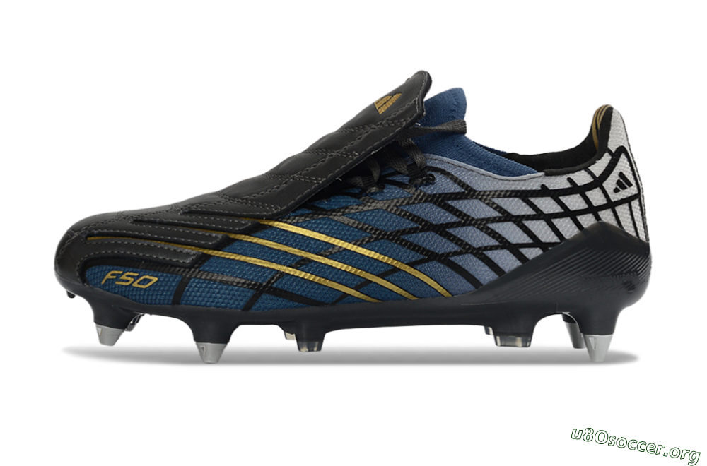 Adidas F50 Spider Elite SG Football Boots - Blue/Night Sky/Golden Accent 3
