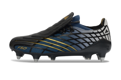 Adidas F50 Spider Elite SG Football Boots - Blue/Night Sky/Golden Accent
