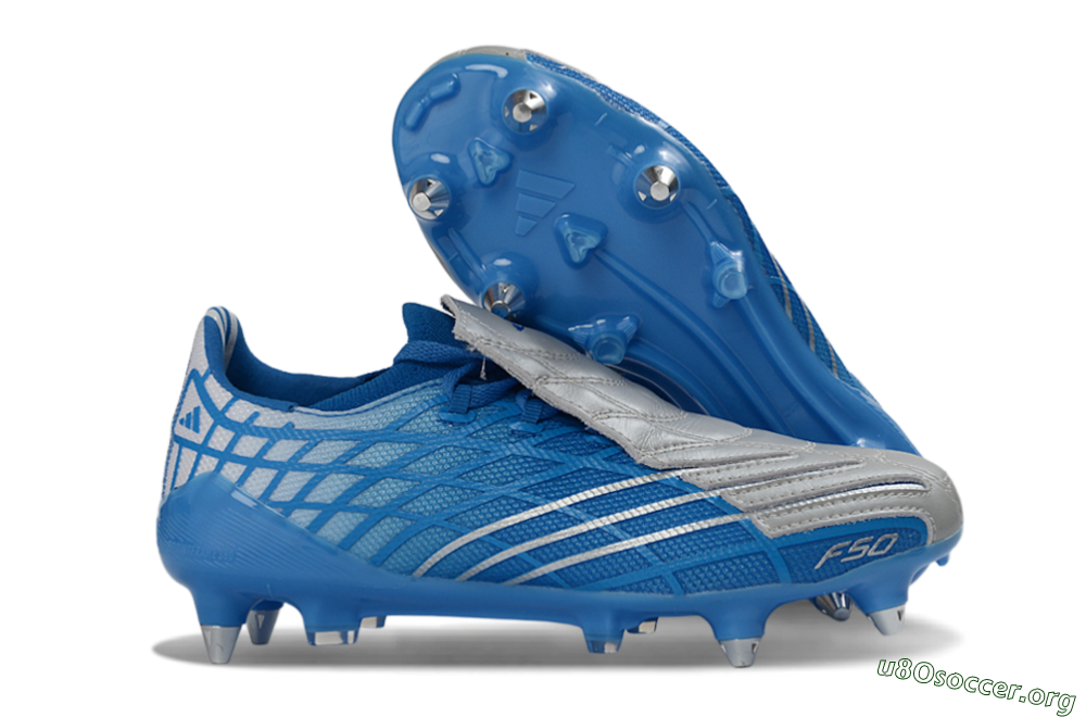 Adidas F50 Spider Elite SG Football Boots - Blue/Sky Blue/Steel Gray 2