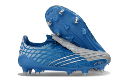 Adidas F50 Spider Elite SG Football Boots - Blue/Sky Blue/Steel Gray