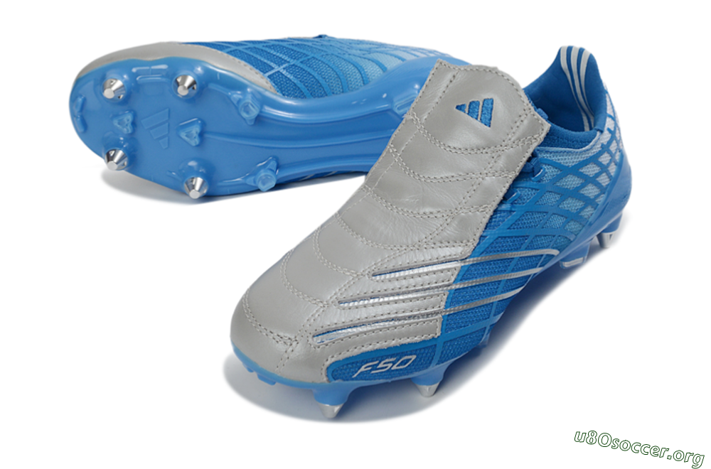 Adidas F50 Spider Elite SG Football Boots - Blue/Sky Blue/Steel Gray 0