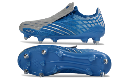 Adidas F50 Spider Elite SG Football Boots - Blue/Sky Blue/Steel Gray