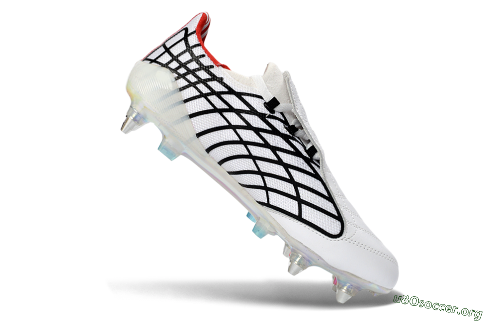 Adidas F50 Spider Elite SG Football Boots - White/Crimson/Jet Black 4