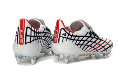 Adidas F50 Spider Elite SG Football Boots - White/Crimson/Jet Black