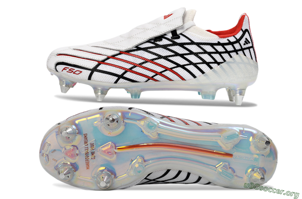 Adidas F50 Spider Elite SG Football Boots - White/Crimson/Jet Black 1