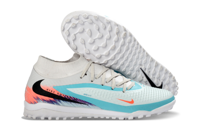 Nike Phantom 6 Elite High TF Football Shoes - Turquoise/Coral/White