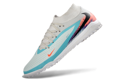 Nike Phantom 6 Elite High TF Football Shoes - Turquoise/Coral/White