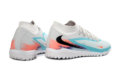 Nike Phantom 6 Elite High TF Football Shoes - Turquoise/Coral/White