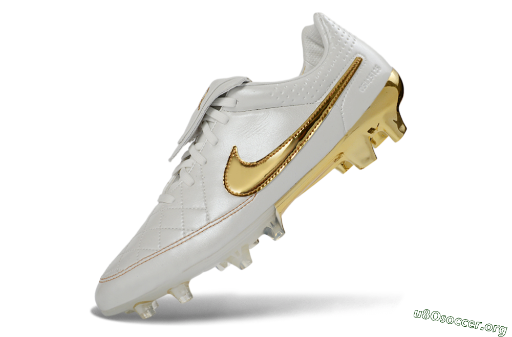 Nike Tiempo Legend SE FG Football Boots - White/Metallic Gold/Classic White 5