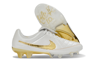 Nike Tiempo Legend SE FG Football Boots - White/Metallic Gold/Classic White