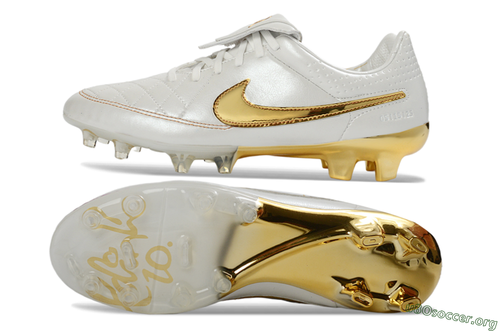 Nike Tiempo Legend SE FG Football Boots - White/Metallic Gold/Classic White 1
