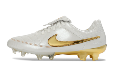 Nike Tiempo Legend SE FG Football Boots - White/Metallic Gold/Classic White