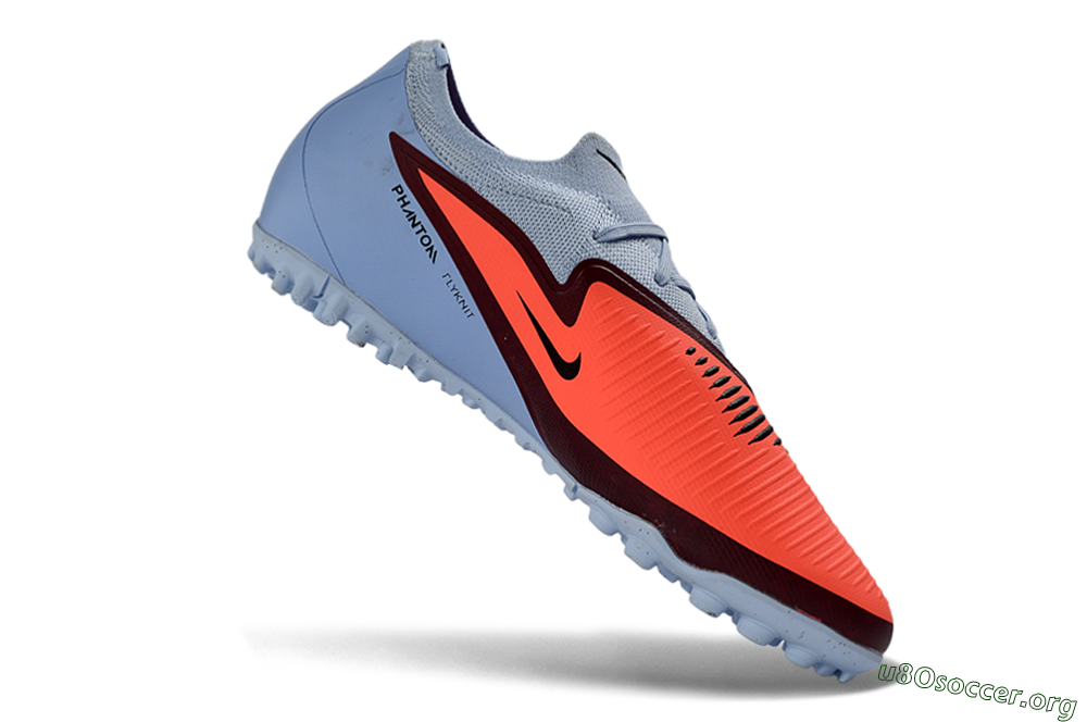 Nike Phantom 6 Elite Low TF Football Shoes - Orange/Sky Blue/Crimson 4
