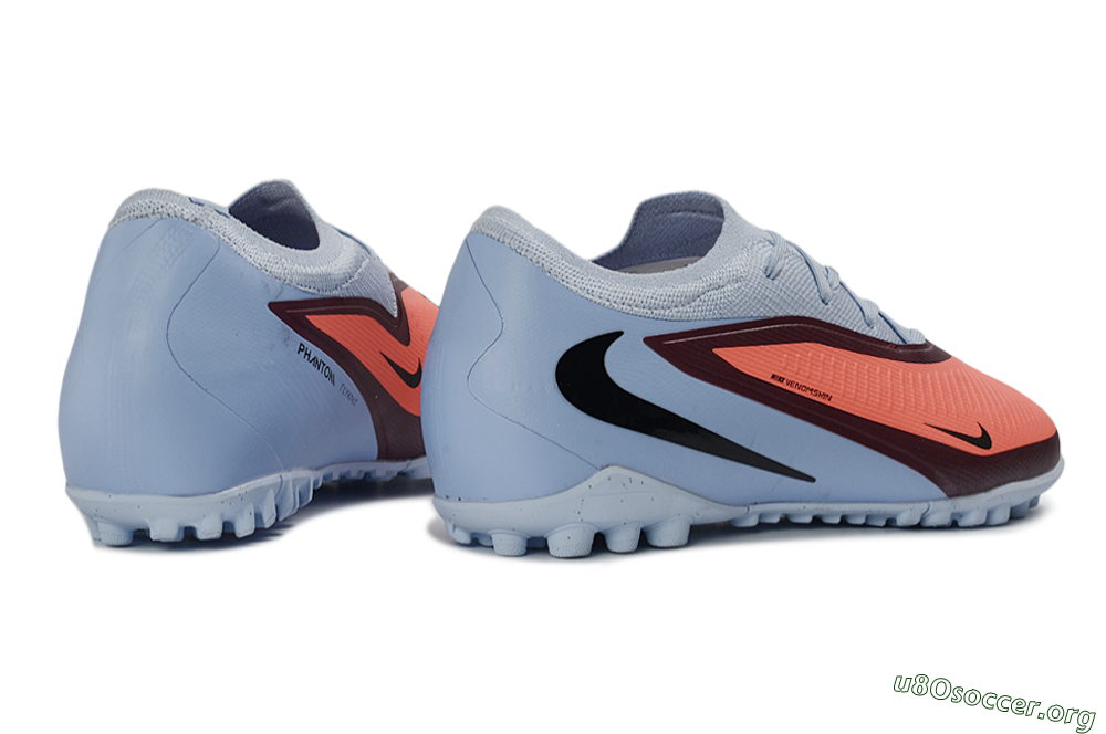 Nike Phantom 6 Elite Low TF Football Shoes - Orange/Sky Blue/Crimson 6