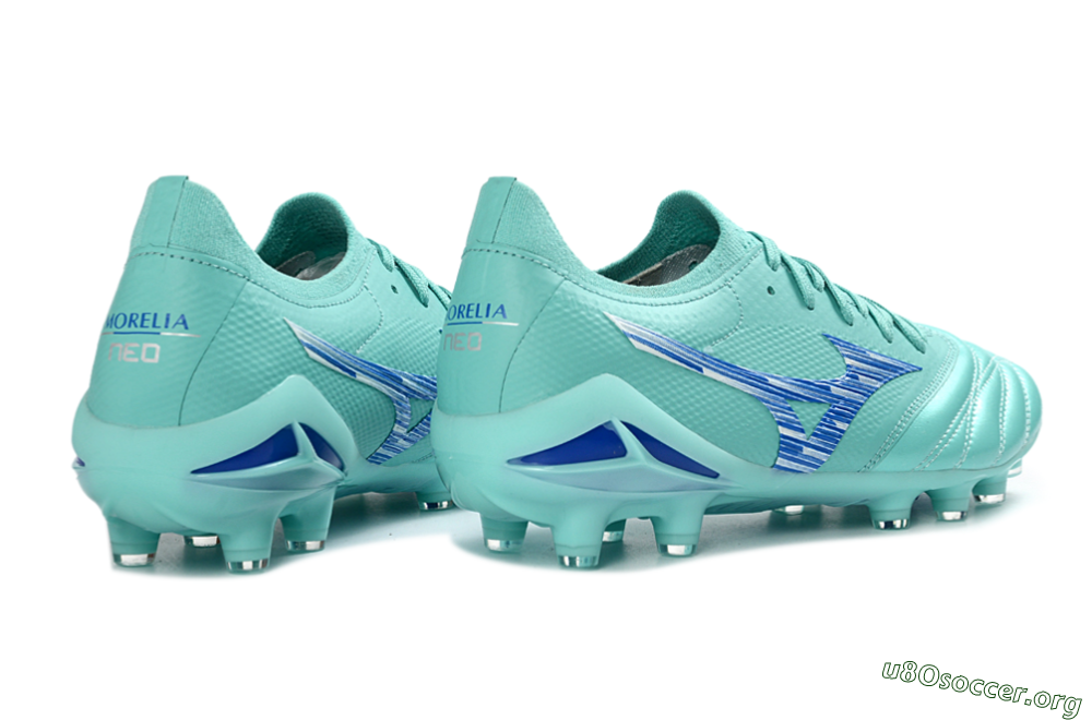 Mizuno Morelia Neo 4 FG Football Boots - Aqua/Ocean Blue/Turquoise Splash 6