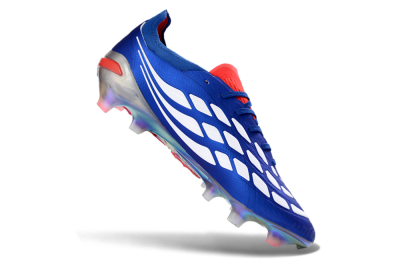 Adidas Predator 26 Elite FG Football Boots - Blue/Fiery Red/Silver