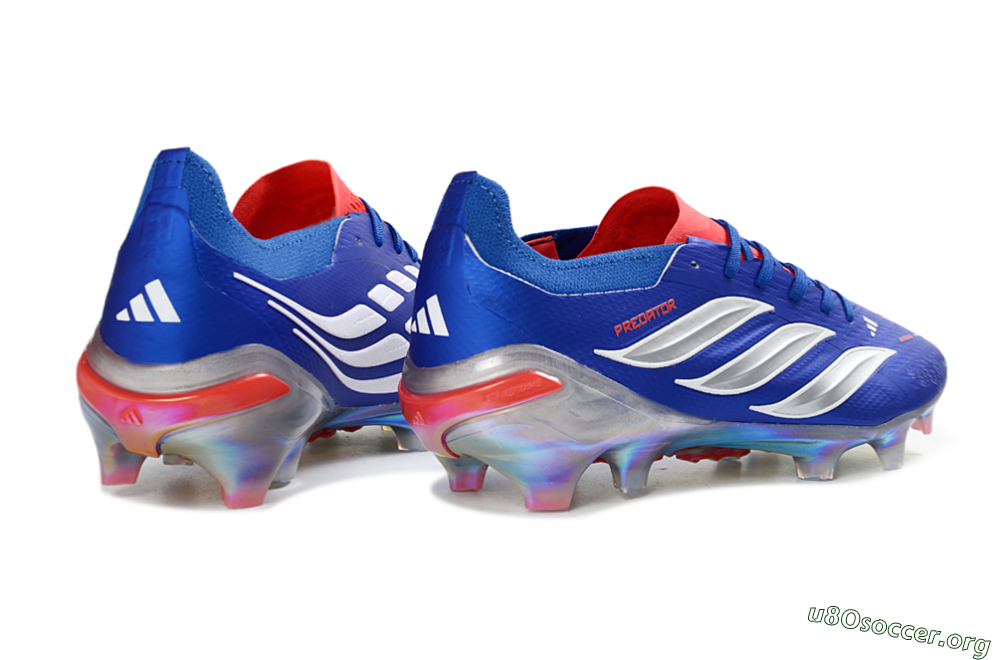 Adidas Predator 26 Elite FG Football Boots - Blue/Fiery Red/Silver 6