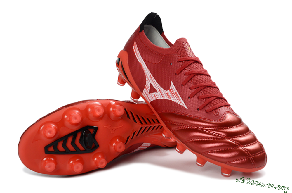 Mizuno Morelia Neo 4 FG Football Boots - Red/Crimson Blaze/Scarlet Shine 0