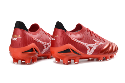 Mizuno Morelia Neo 4 FG Football Boots - Red/Crimson Blaze/Scarlet Shine
