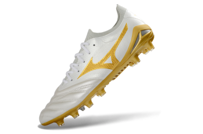 Mizuno Morelia Neo 4 FG Football Boots - White/Golden Glow/Soft Grey
